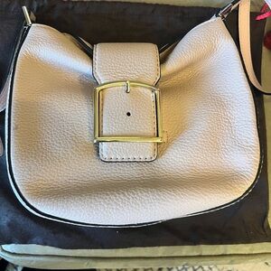 Kate Spade Cream Crossbody Bag with Gold Buckle